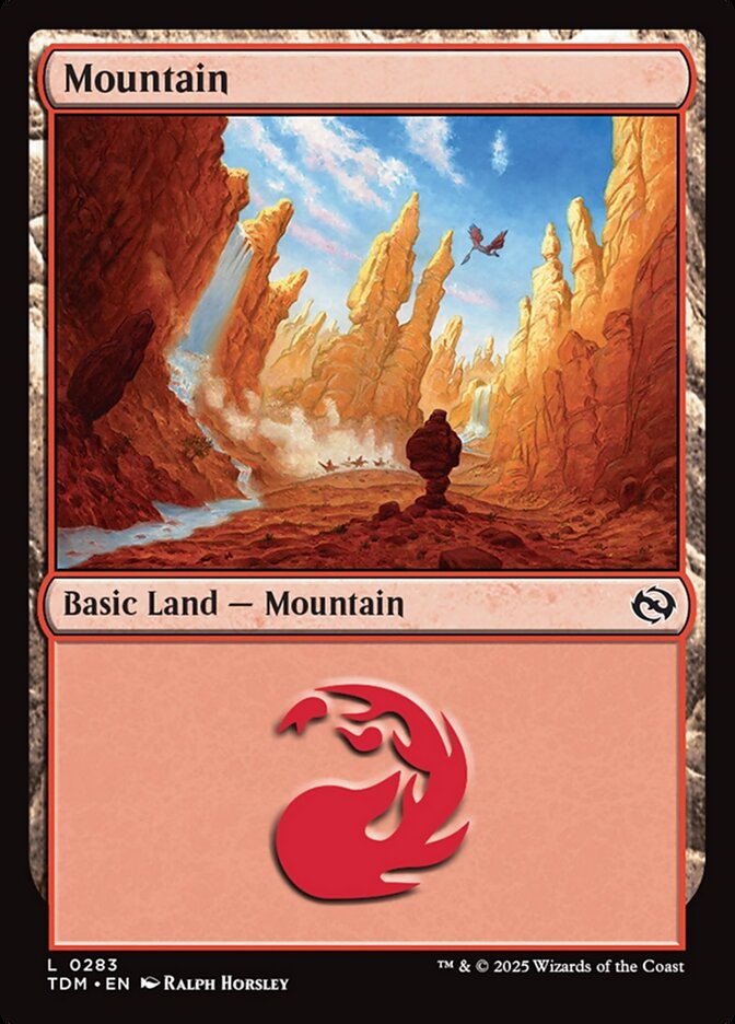 Mountain 283 (Tarkir: Dragonstorm)  - Foil | Good Games Adelaide SA