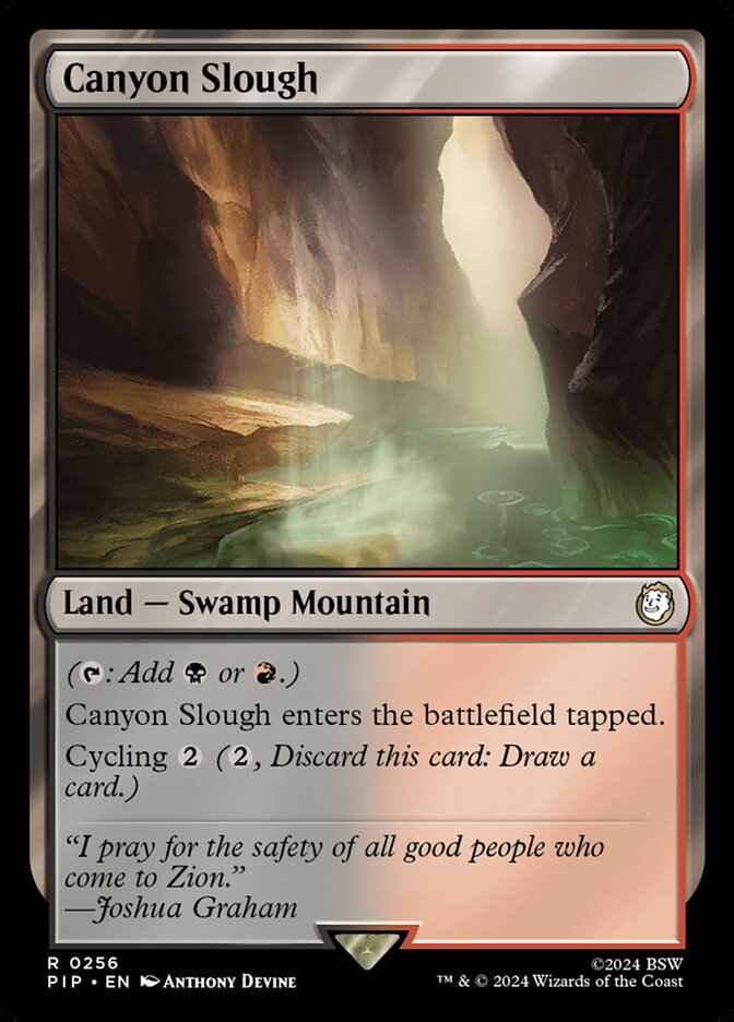 Canyon Slough 256 (Universes Beyond: Fallout)  | Good Games Adelaide SA