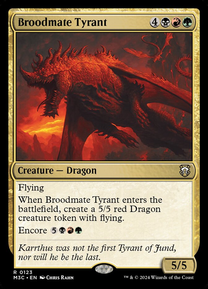 Broodmate Tyrant 123 (Commander: Modern Horizons 3)  | Good Games Adelaide SA