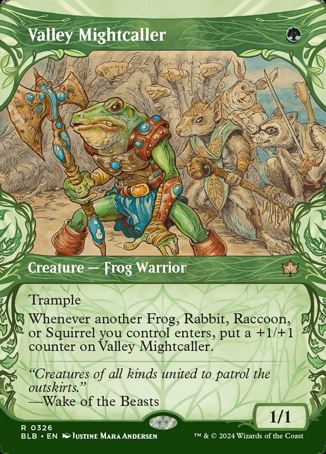 Valley Mightcaller Showcase 326 (Bloomburrow)  - Showcase Foil | Good Games Adelaide SA