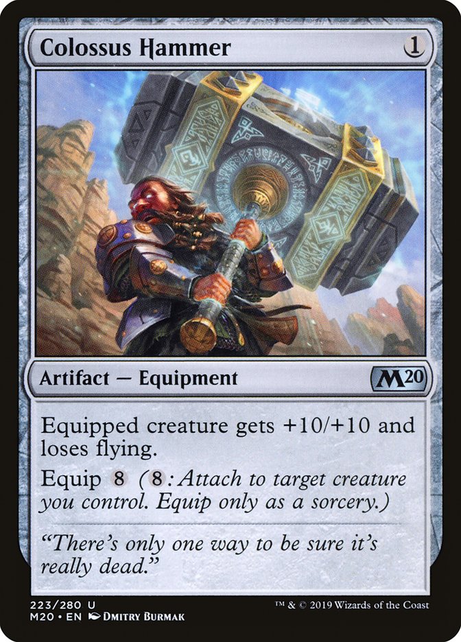 Colossus Hammer 223 (Core Set 2020)  - Foil | Good Games Adelaide SA