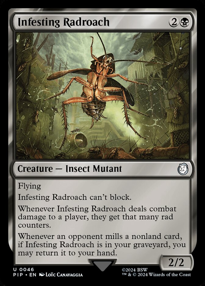 Infesting Radroach 46 (Universes Beyond: Fallout)  - Foil | Good Games Adelaide SA