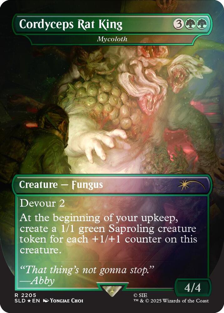 Cordyceps Rat King Mycoloth Rainbow Foil 2205 (Secret Lair Drop Series)  - Foil | Good Games Adelaide SA