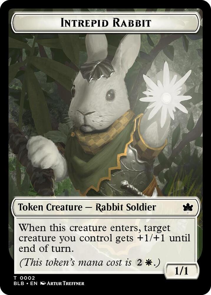 Intrepid Rabbit Token 2 (Bloomburrow)  | Good Games Adelaide SA
