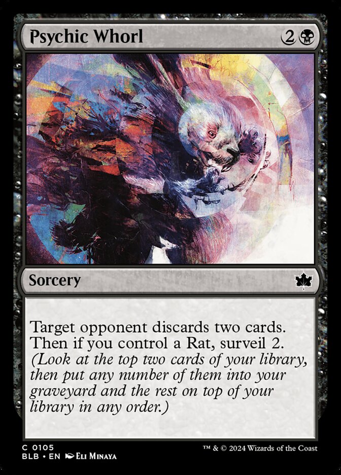Psychic Whorl 105 (Bloomburrow)  - Foil | Good Games Adelaide SA