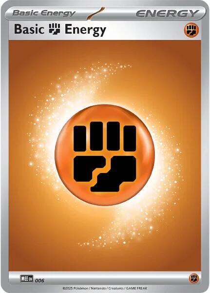 Basic Fighting Energy 006 6 (MEE: Mega Evolution Energies)  - Holofoil | Good Games Adelaide SA