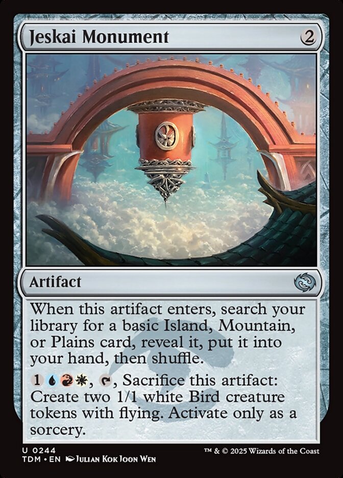 Jeskai Monument 244 (Tarkir: Dragonstorm)  - Foil | Good Games Adelaide SA