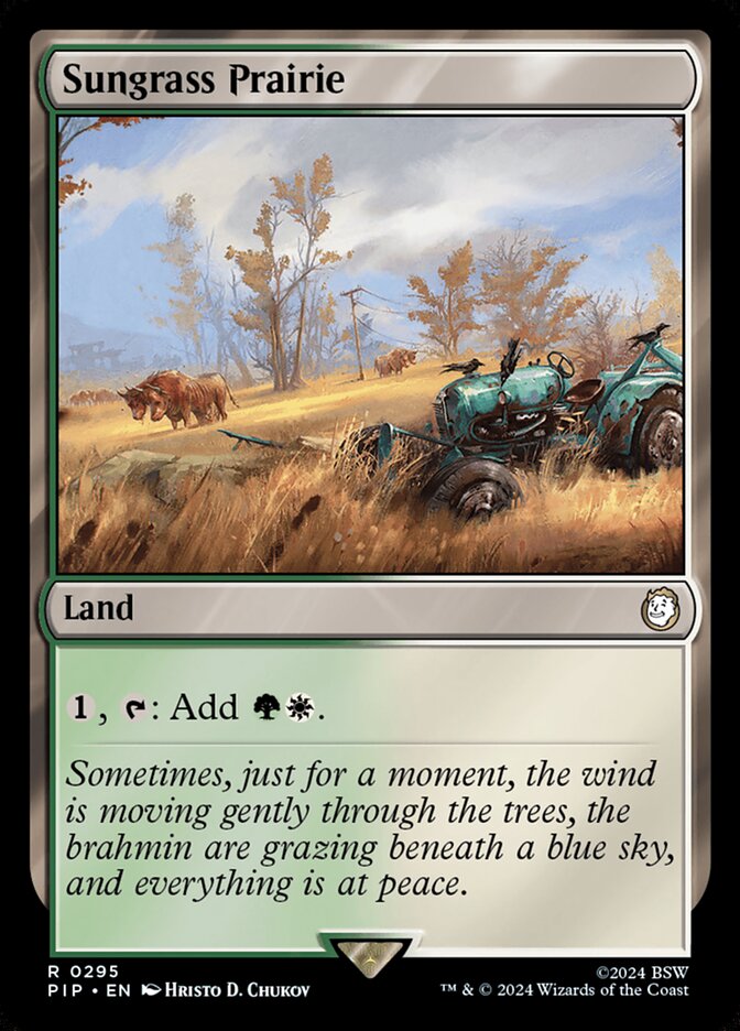 Sungrass Prairie 295 (Universes Beyond: Fallout)  | Good Games Adelaide SA