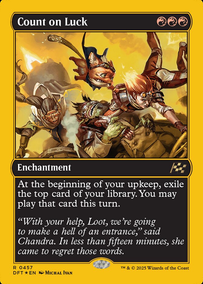 Count on Luck 457 (Aetherdrift)  - Foil | Good Games Adelaide SA