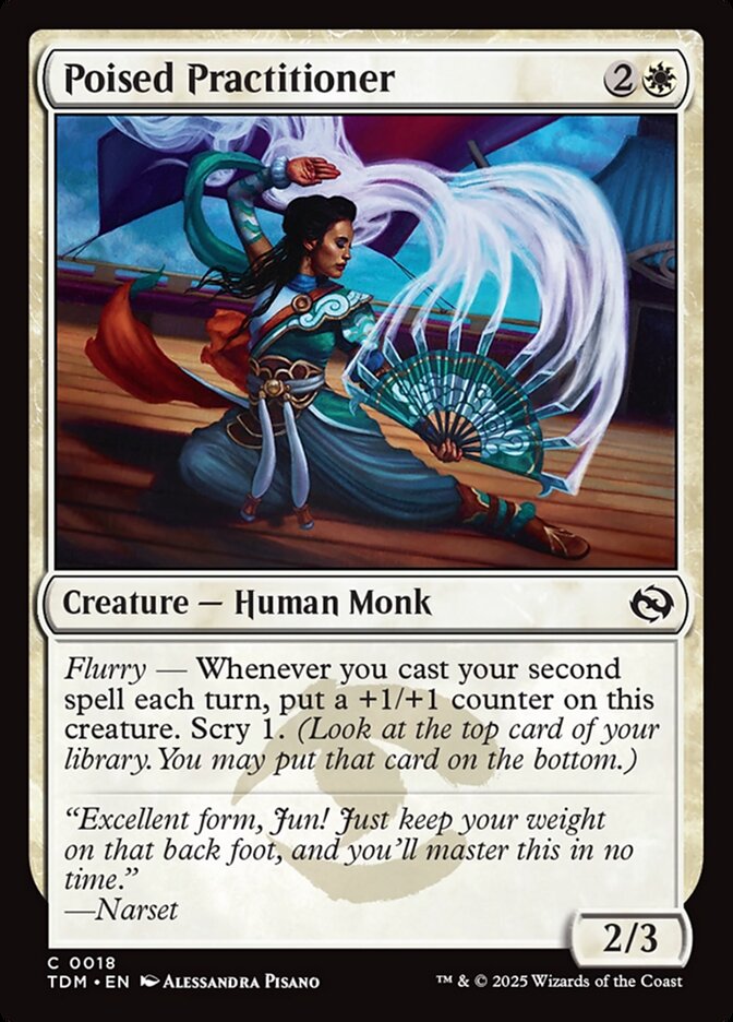 Poised Practitioner 18 (Tarkir: Dragonstorm)  - Foil | Good Games Adelaide SA