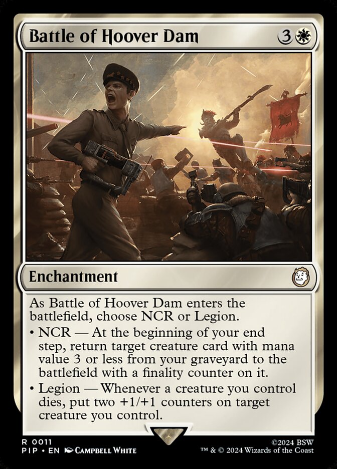Battle of Hoover Dam 11 (Universes Beyond: Fallout)  - Foil | Good Games Adelaide SA