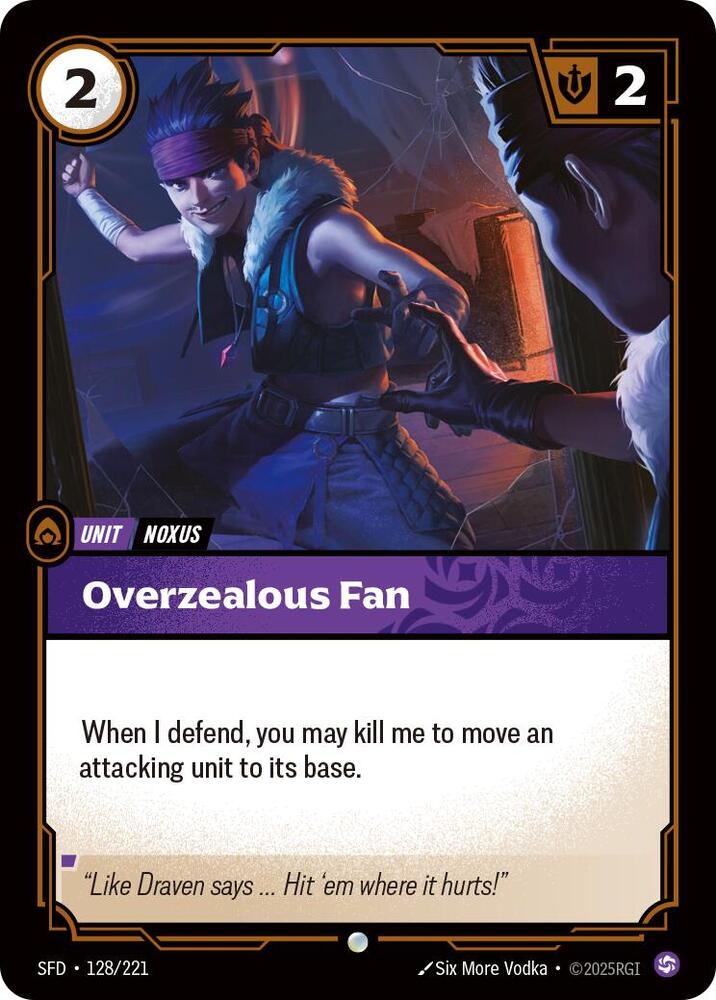 Overzealous Fan 128/221 (Spiritforged)  | Good Games Adelaide SA