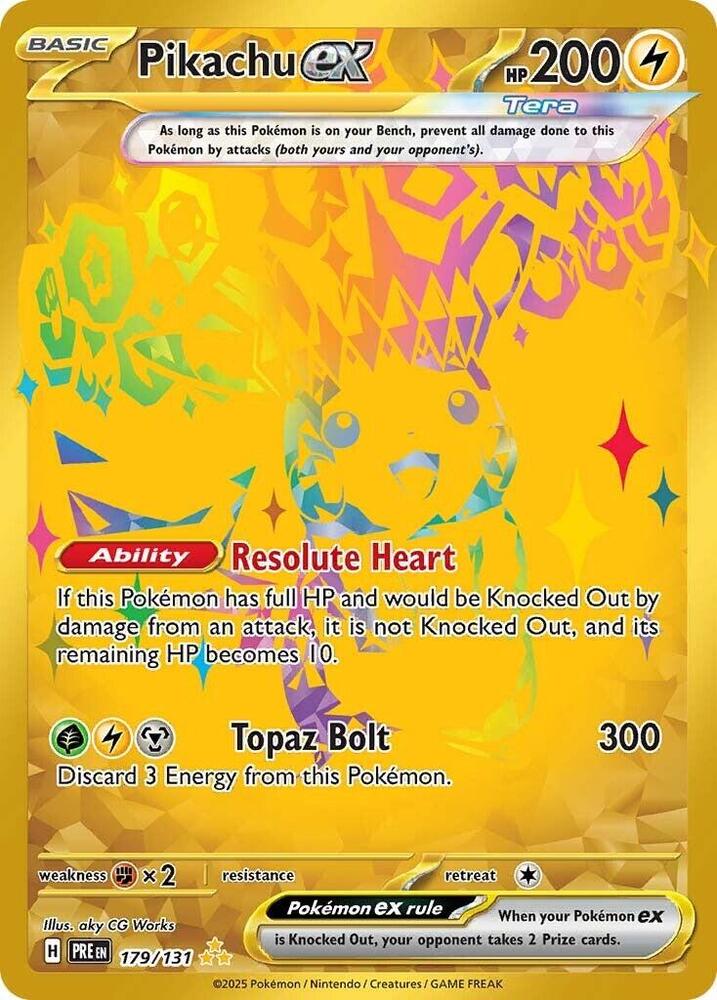 Pikachu ex 179/131 (SV: Prismatic Evolutions)  - Holofoil | Good Games Adelaide SA
