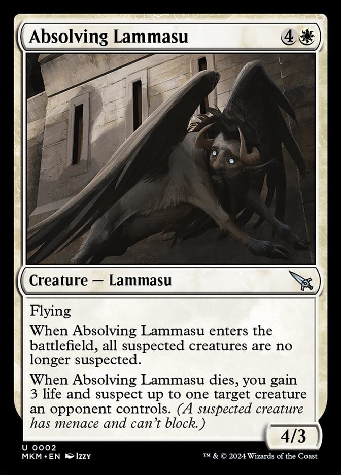 Absolving Lammasu 2 (Murders at Karlov Manor)  - Foil | Good Games Adelaide SA