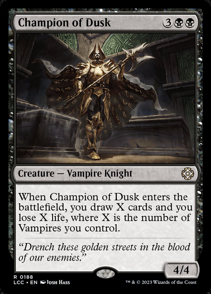 Champion of Dusk 188 (Commander: The Lost Caverns of Ixalan)  | Good Games Adelaide SA