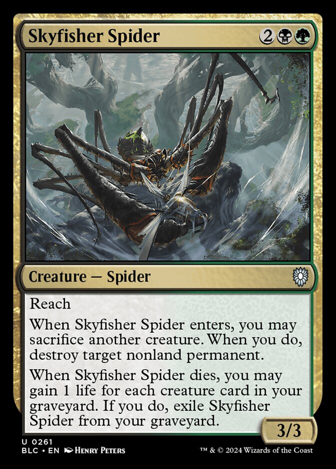Skyfisher Spider 261 (Commander: Bloomburrow)  | Good Games Adelaide SA