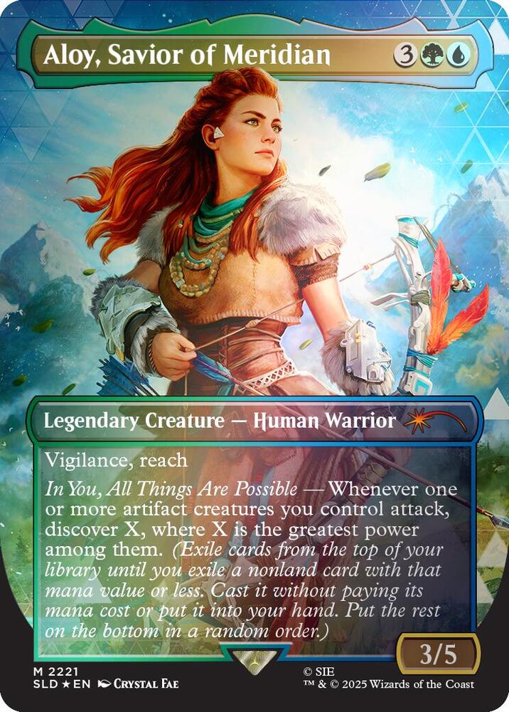 Aloy Savior of Meridian Rainbow Foil 2221 (Secret Lair Drop Series)  - Foil | Good Games Adelaide SA