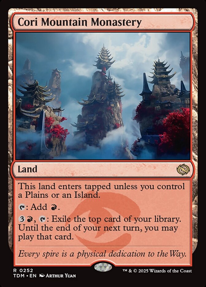 Cori Mountain Monastery 252 (Tarkir: Dragonstorm)  - Foil | Good Games Adelaide SA