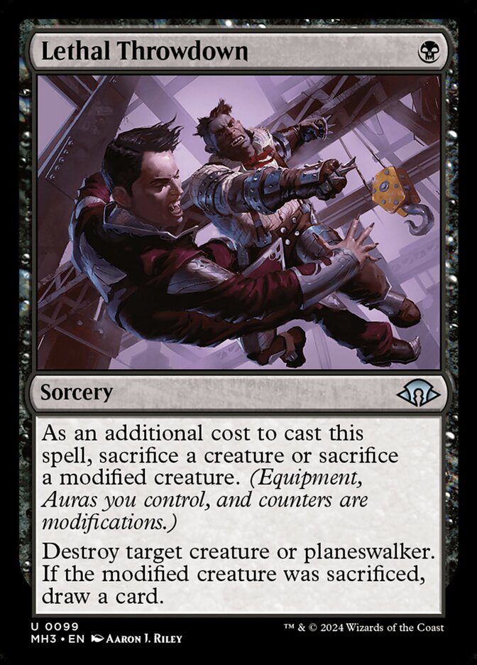 Lethal Throwdown 99 (Modern Horizons 3)  - Foil | Good Games Adelaide SA
