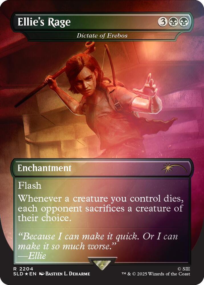 Ellies Rage Dictate of Erebos Rainbow Foil 2204 (Secret Lair Drop Series)  - Foil | Good Games Adelaide SA
