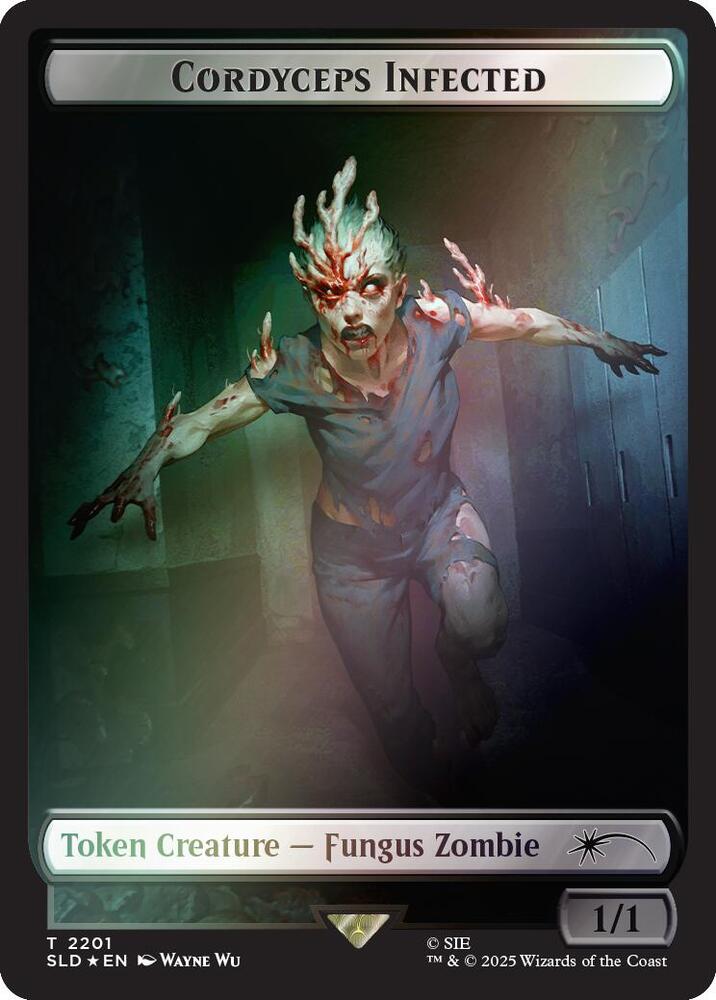 Cordyceps Infected Token 2201 Rainbow Foil 2201 (Secret Lair Drop Series)  - Foil | Good Games Adelaide SA