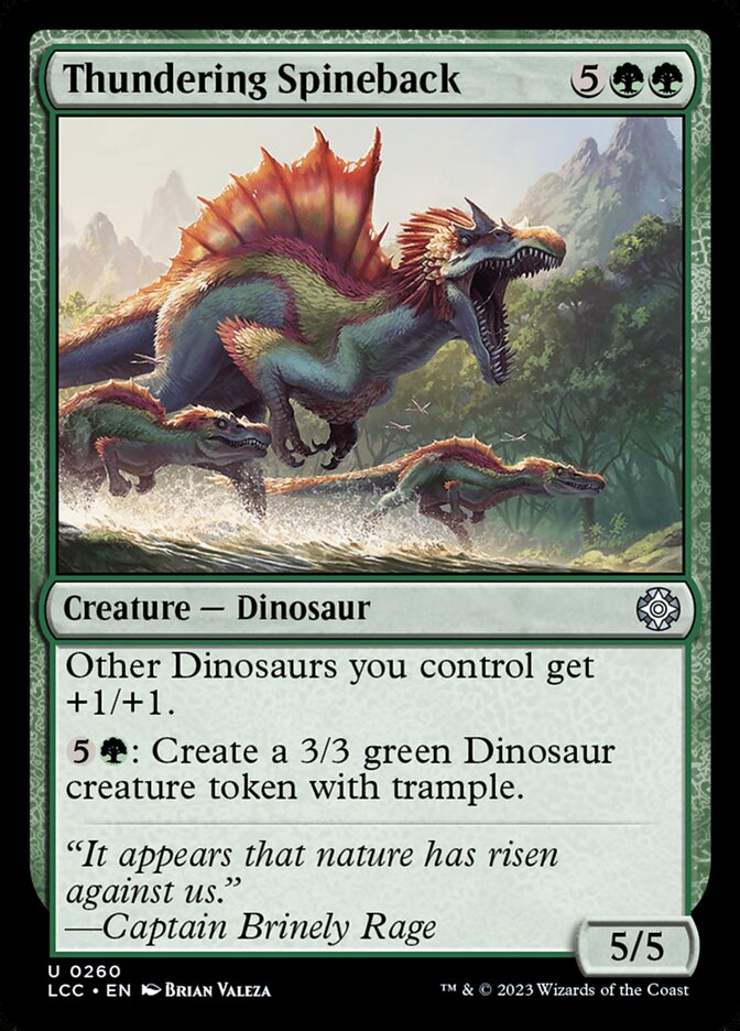 Thundering Spineback 260 (Commander: The Lost Caverns of Ixalan)  | Good Games Adelaide SA