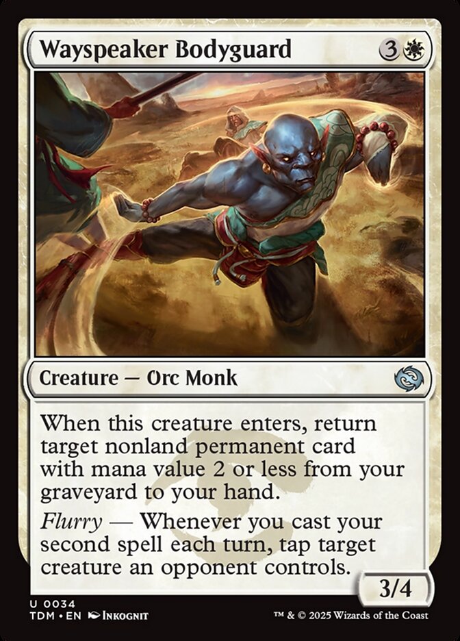 Wayspeaker Bodyguard 34 (Tarkir: Dragonstorm)  - Foil | Good Games Adelaide SA