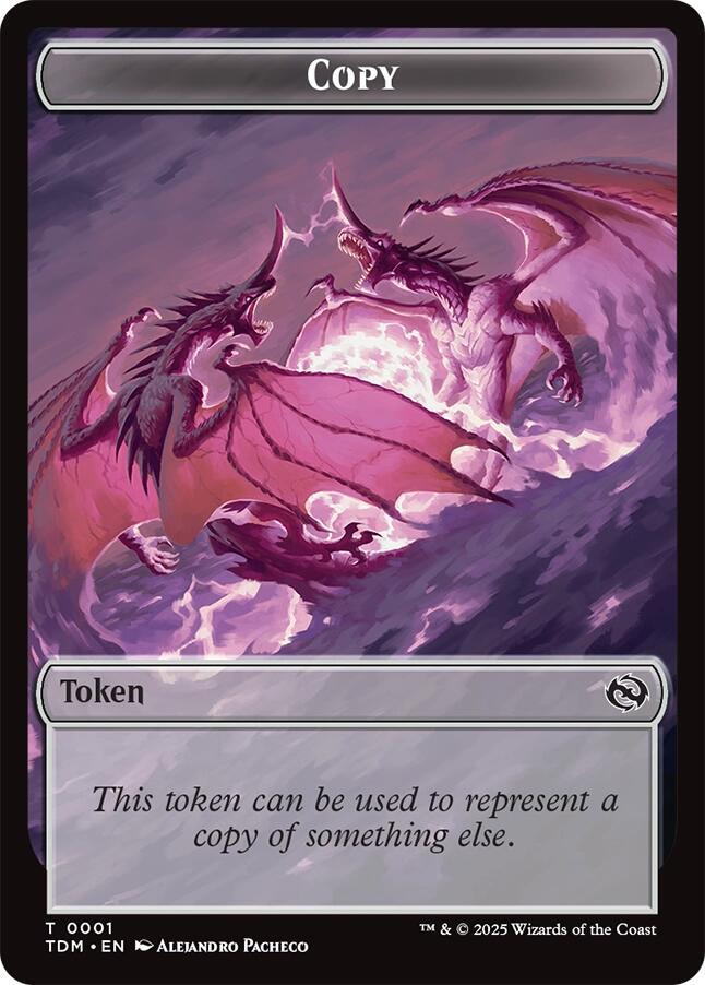 Copy Monk Double Sided Token 1 // 3 (Tarkir: Dragonstorm)  - Foil | Good Games Adelaide SA