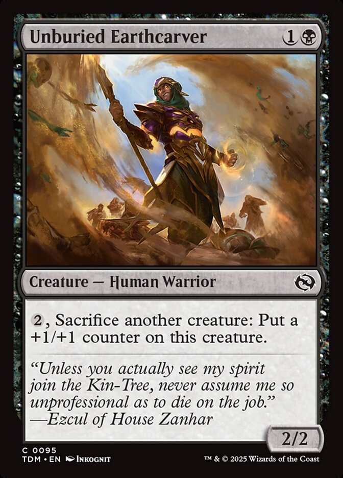 Unburied Earthcarver 95 (Tarkir: Dragonstorm)  - Foil | Good Games Adelaide SA