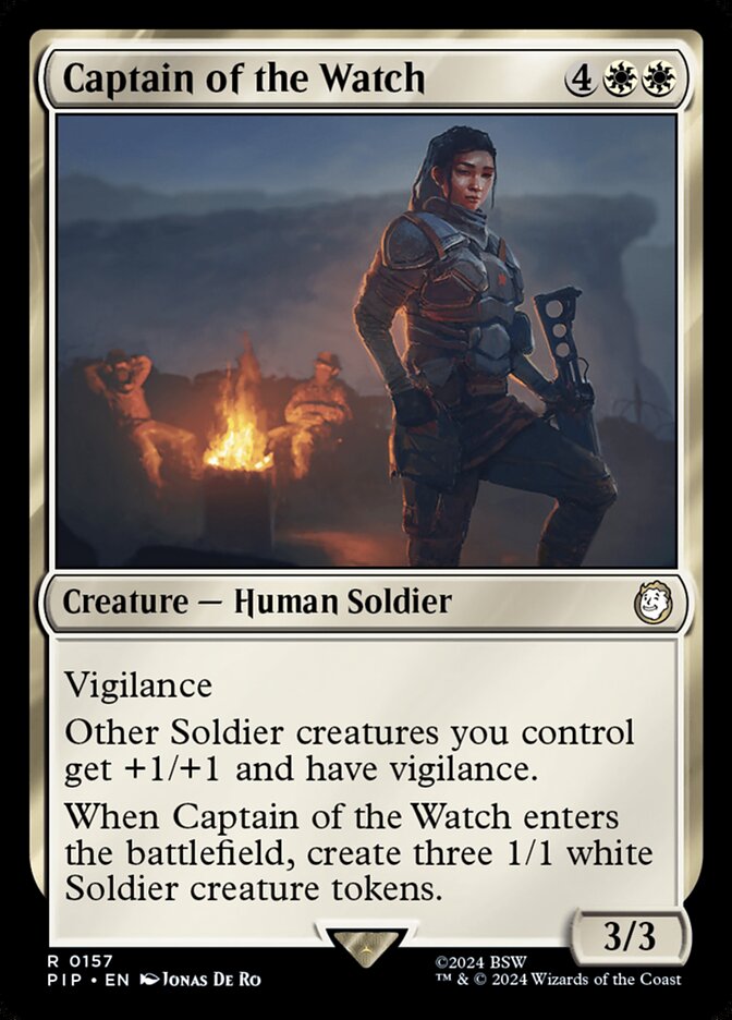 Captain of the Watch 157 (Universes Beyond: Fallout)  - Foil | Good Games Adelaide SA