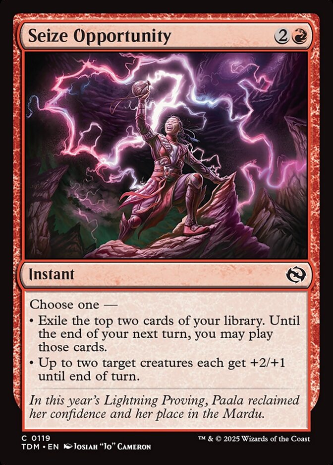 Seize Opportunity 119 (Tarkir: Dragonstorm)  - Foil | Good Games Adelaide SA
