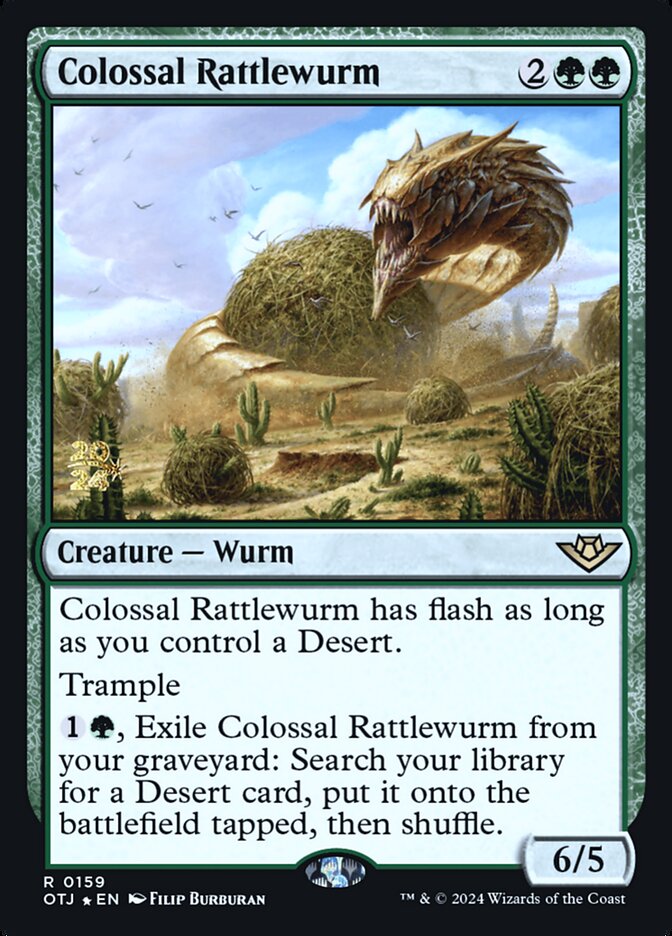 Colossal Rattlewurm 159 (Prerelease Cards)  - Foil | Good Games Adelaide SA