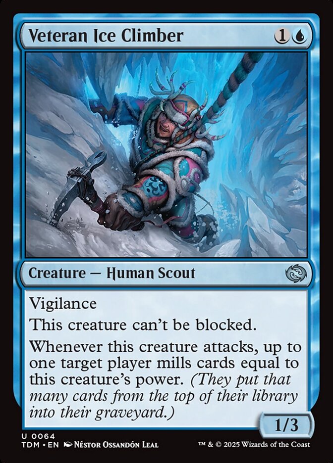 Veteran Ice Climber 64 (Tarkir: Dragonstorm)  - Foil | Good Games Adelaide SA