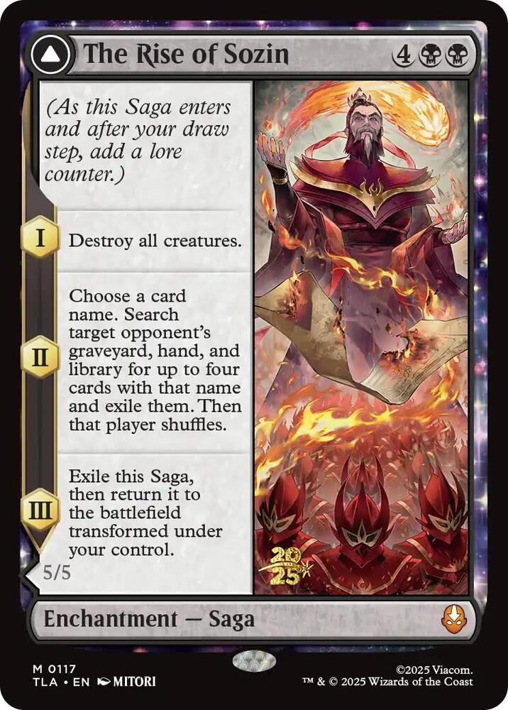 The Rise of Sozin 117 (Prerelease Cards)  - Foil | Good Games Adelaide SA