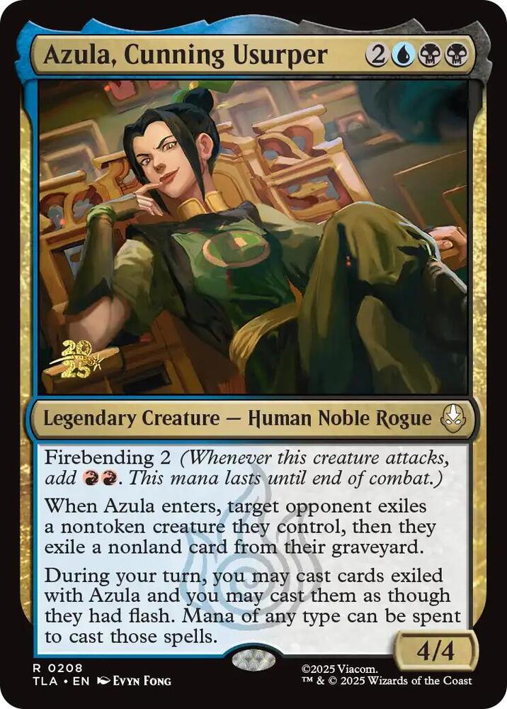 Azula Cunning Usurper 208 (Prerelease Cards)  - Foil | Good Games Adelaide SA
