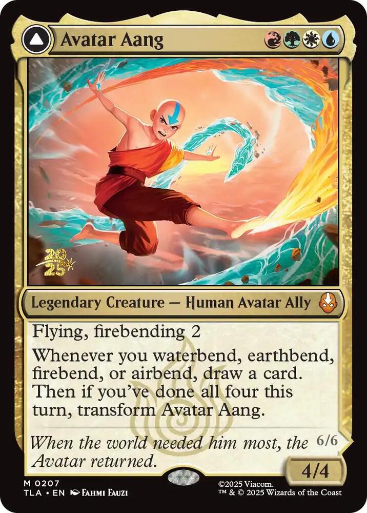 Avatar Aang 207 (Prerelease Cards)  - Foil | Good Games Adelaide SA