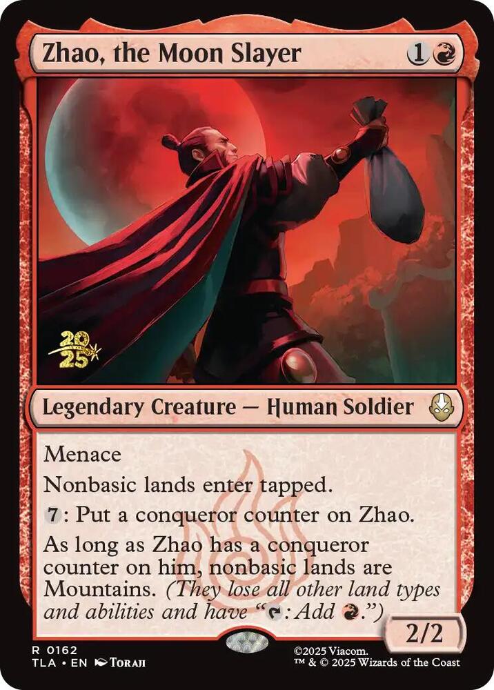 Zhao the Moon Slayer 162 (Prerelease Cards)  - Foil | Good Games Adelaide SA
