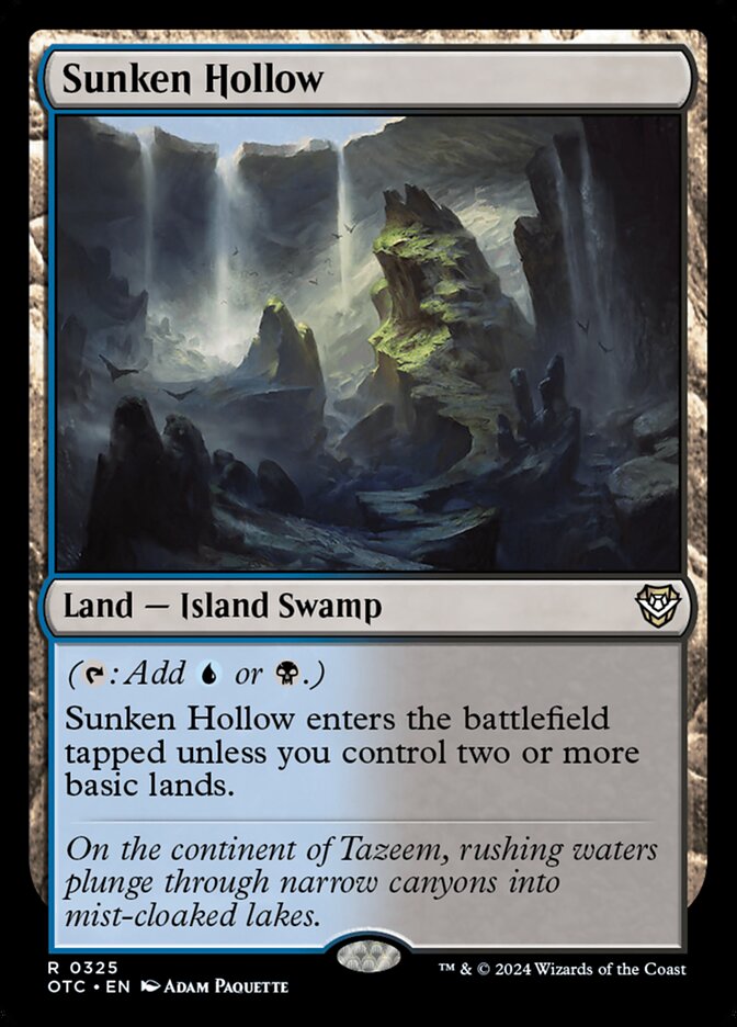 Sunken Hollow 325 (Commander: Outlaws of Thunder Junction)  | Good Games Adelaide SA