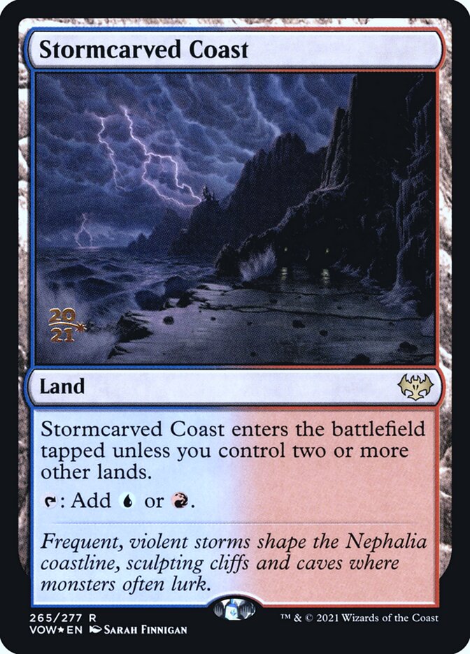 Stormcarved Coast 265 (Prerelease Cards)  - Foil | Good Games Adelaide SA