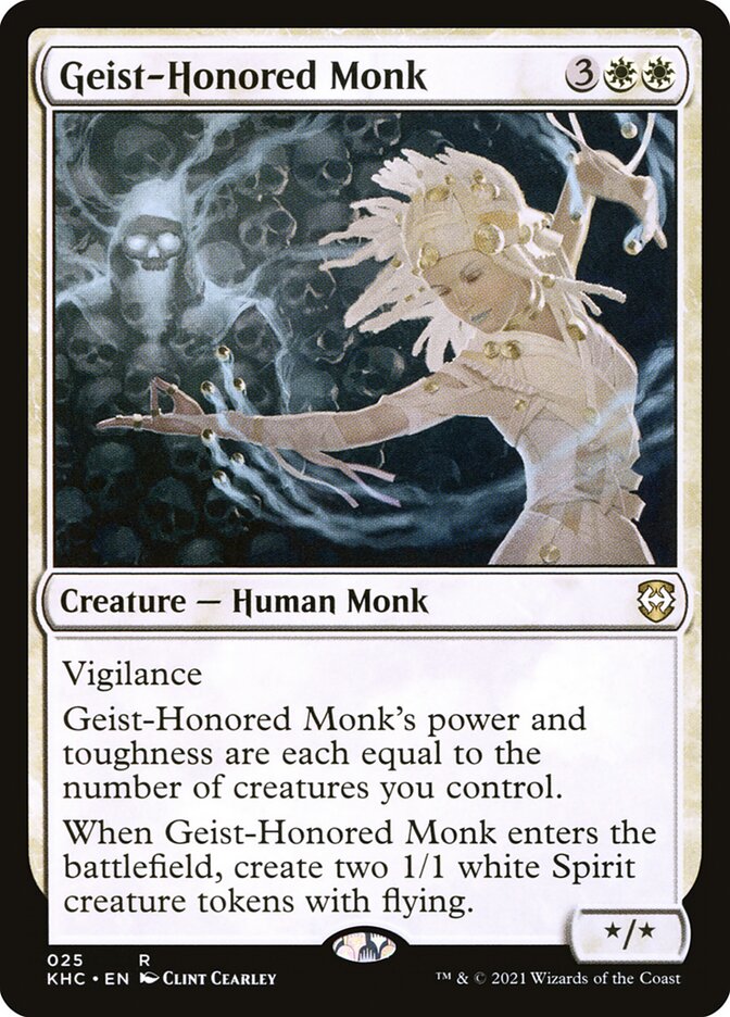Geist-Honored Monk 25 (Commander: Kaldheim)  | Good Games Adelaide SA