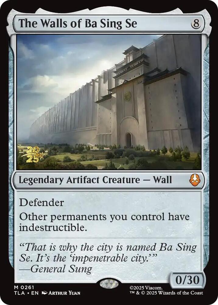 The Walls of Ba Sing Se 261 (Prerelease Cards)  - Foil | Good Games Adelaide SA