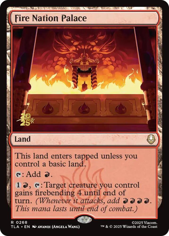 Fire Nation Palace 268 (Prerelease Cards)  - Foil | Good Games Adelaide SA