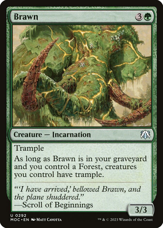 Brawn 292 (Commander: March of the Machine)  | Good Games Adelaide SA