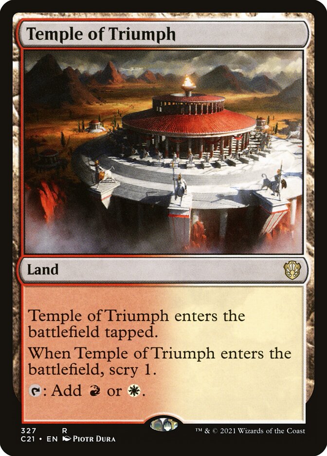 Temple of Triumph 327 (Commander 2021)  | Good Games Adelaide SA