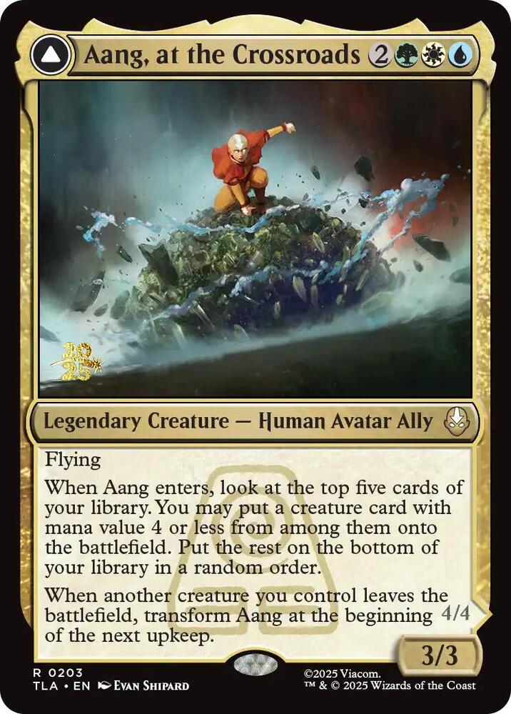 Aang, at the Crossroads 203 (Prerelease Cards)  - PreRelease Foil | Good Games Adelaide SA