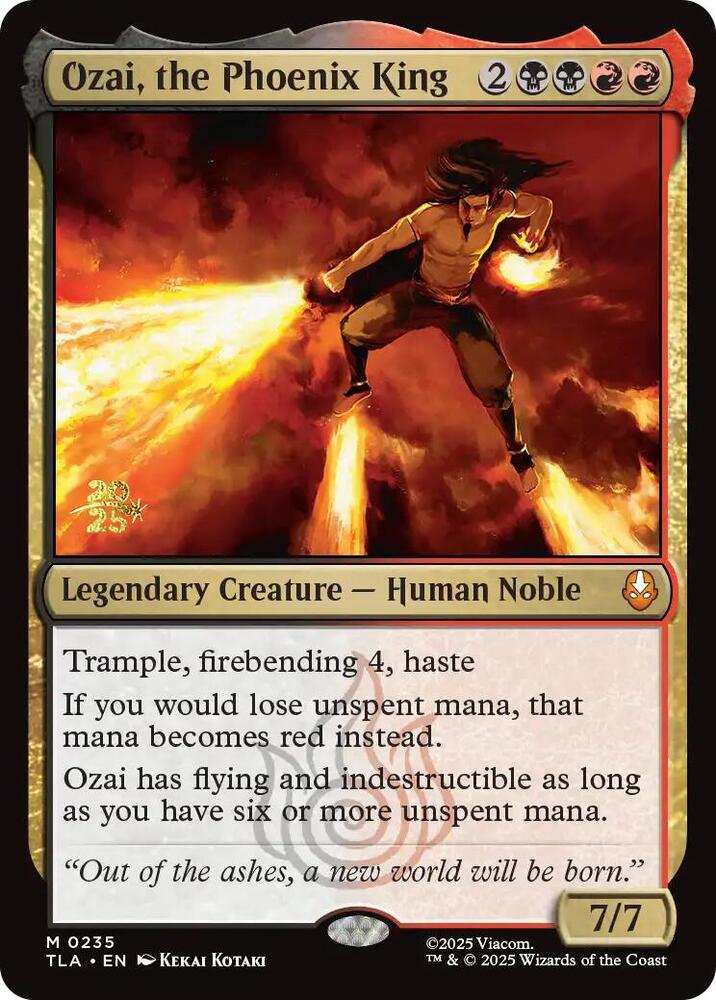 Ozai the Phoenix King 235 (Prerelease Cards)  - Foil | Good Games Adelaide SA