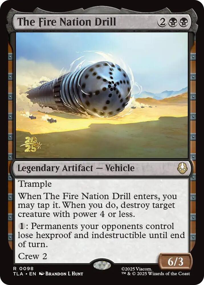 The Fire Nation Drill 98 (Prerelease Cards)  - Foil | Good Games Adelaide SA