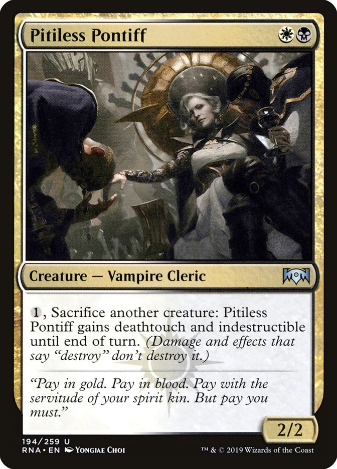 Pitiless Pontiff 194 (Ravnica Allegiance)  | Good Games Adelaide SA