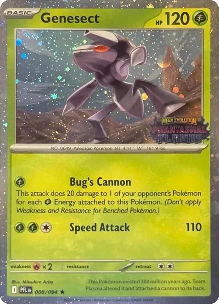 Genesect Best Buy Exclusive 008/094 (Miscellaneous Cards & Products)  - Cosmo Holofoil | Good Games Adelaide SA