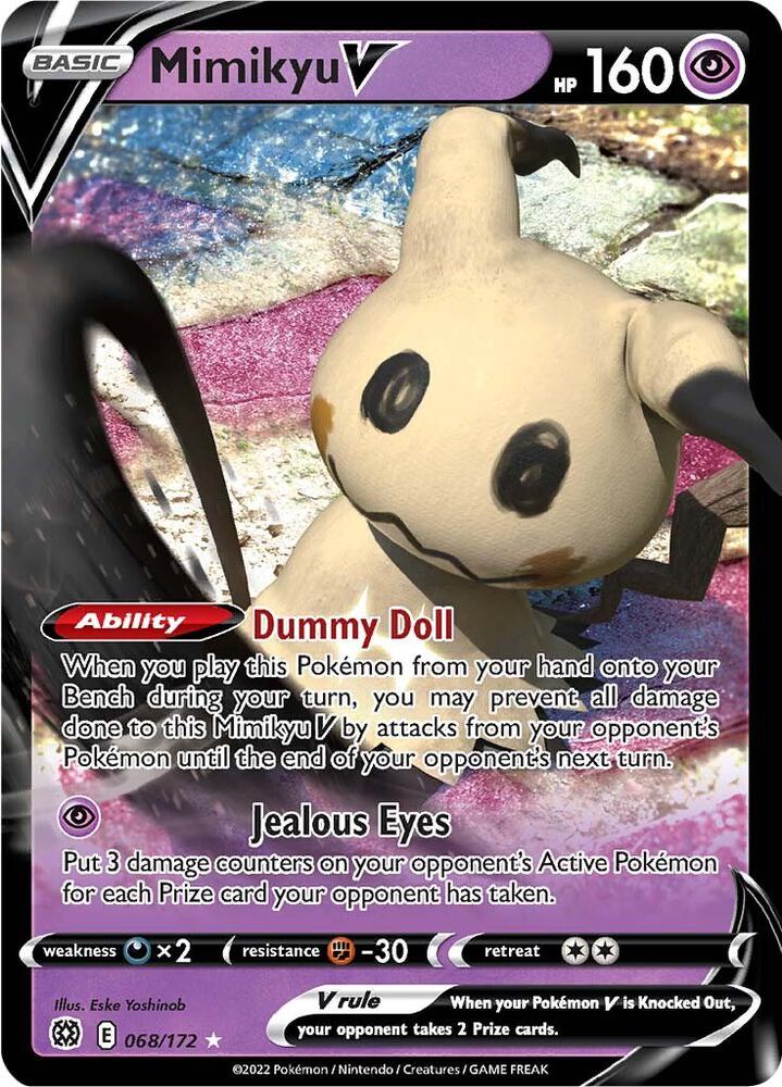 Mimikyu V 068/172 (SWSH09: Brilliant Stars)  - Holofoil | Good Games Adelaide SA